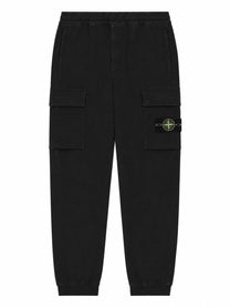Stone Island Men's Pantalone Cargo Con Patch Black