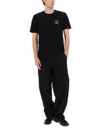 C.P. Company Men's Pantalone Cargo Con Patch Black