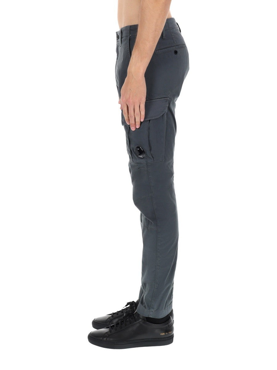 C.P. Company Men's Pantalone Cargo Con Patch Grey