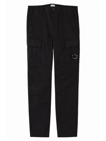 C.P. Company Men's Pantalone Cargo Con Patch Black
