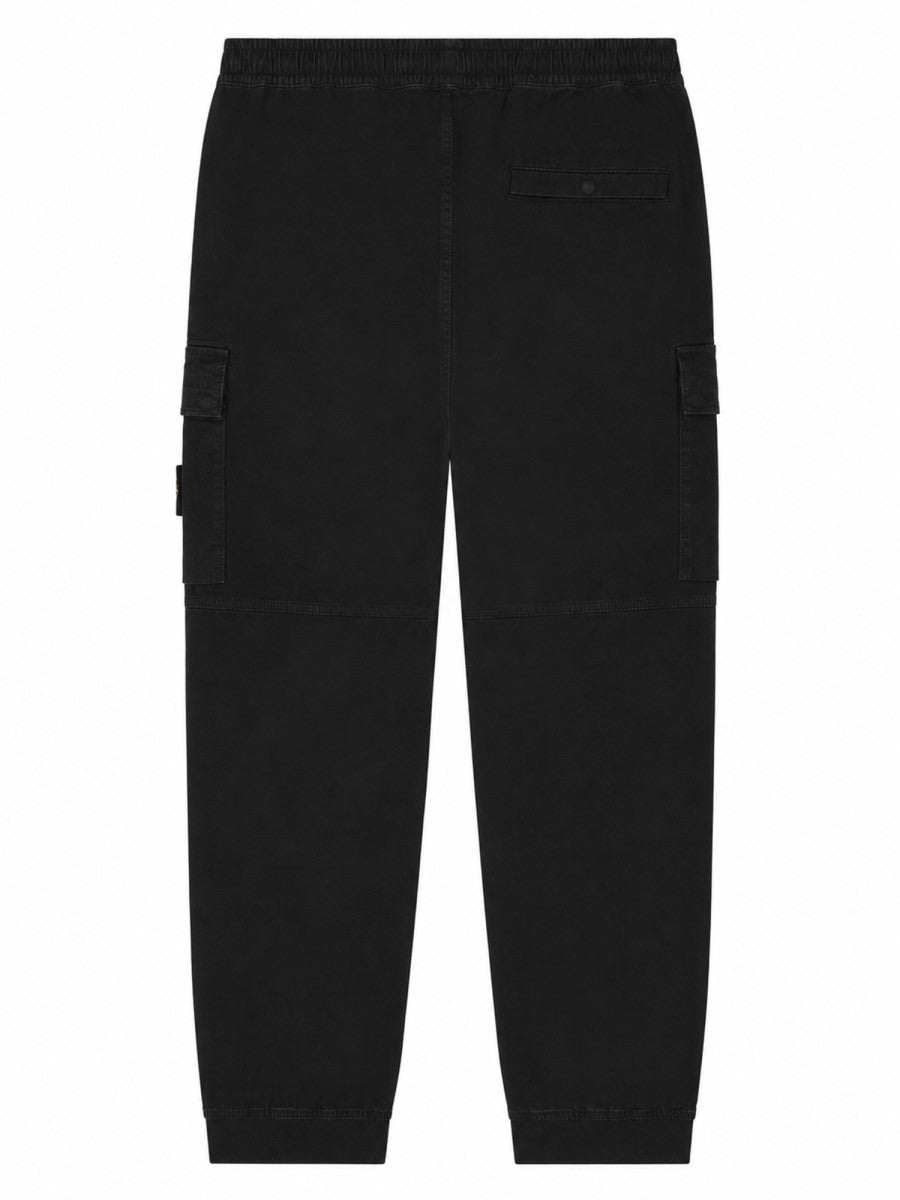 Stone Island Men's Pantalone Cargo Con Patch Black