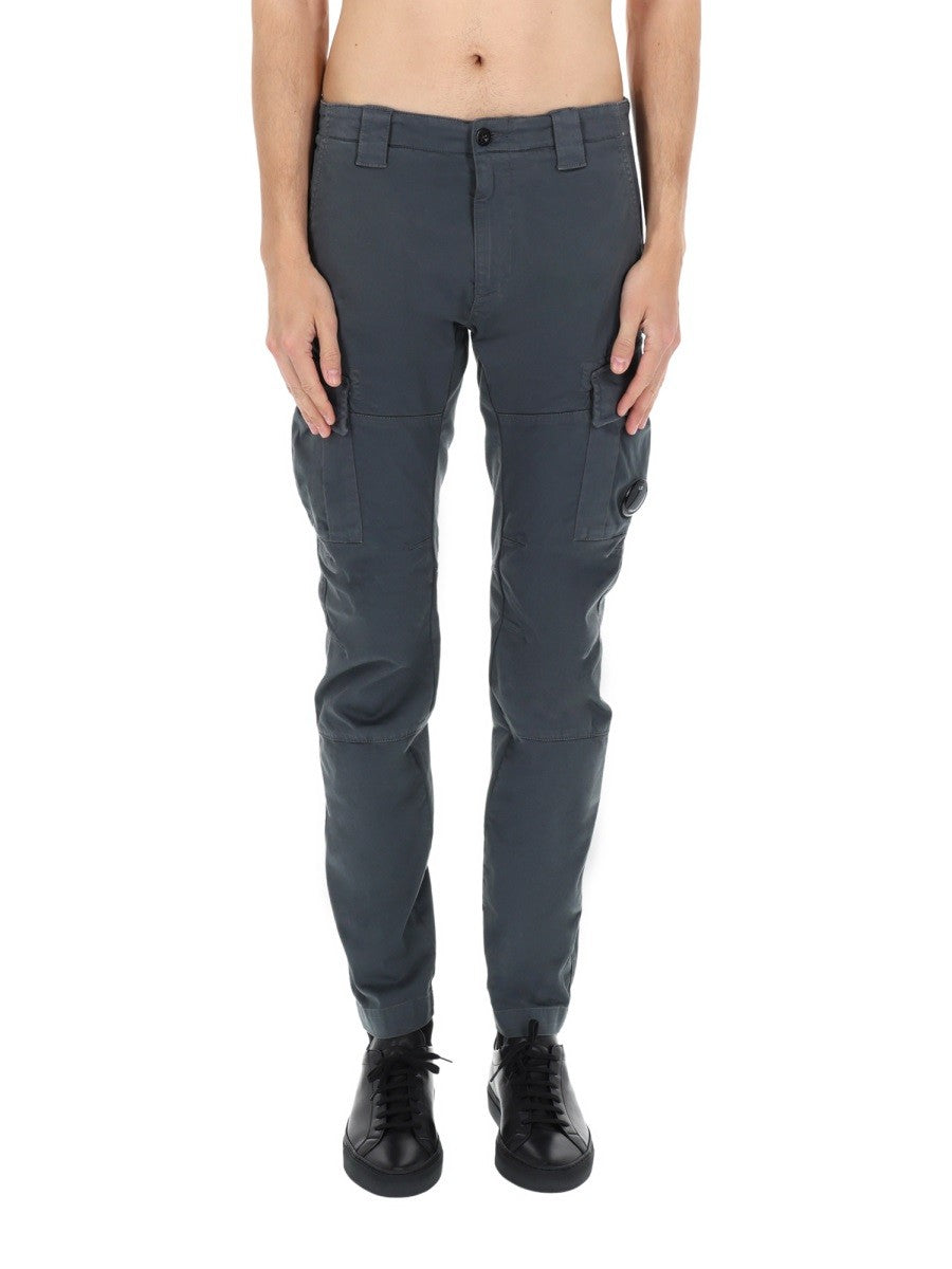 C.P. Company Men's Pantalone Cargo Con Patch Grey