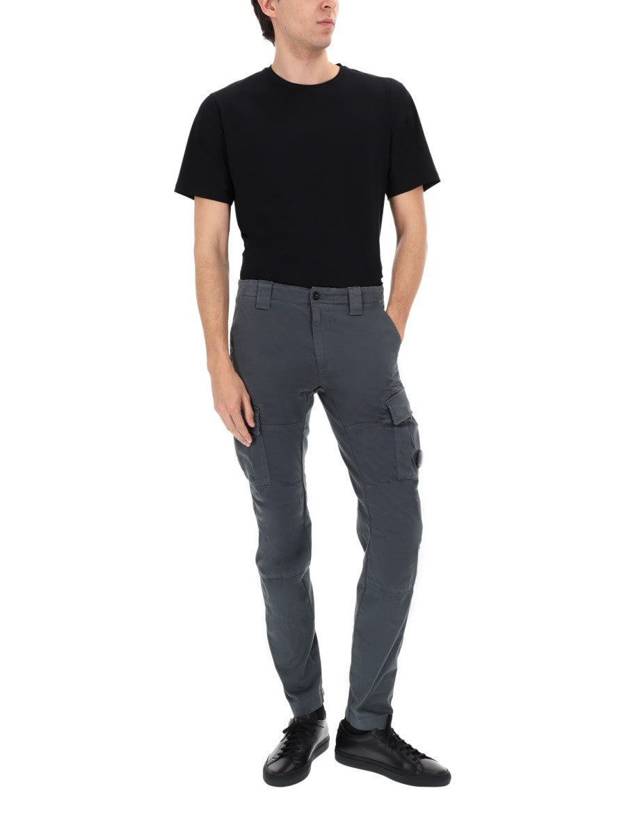 C.P. Company Men's Pantalone Cargo Con Patch Grey
