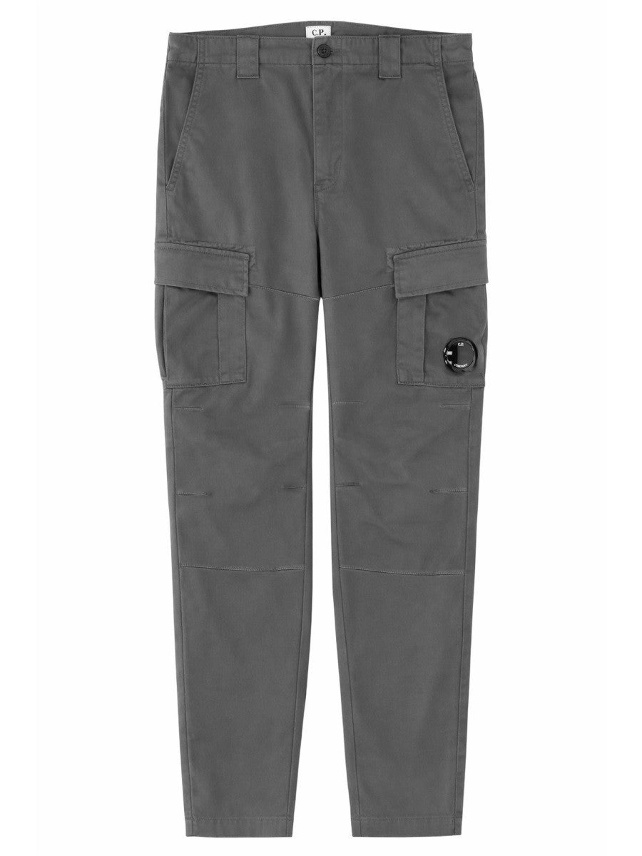 C.P. Company Men's Pantalone Cargo Con Patch Grey