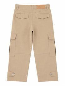 Ami Paris Men's Pantalone Cargo in Cotone Beige