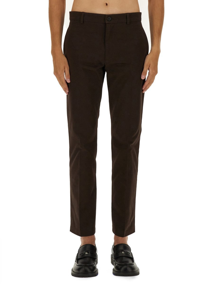 Burberry Men's Cotton Chino Pants Brown