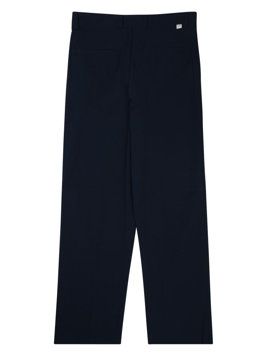 Paolo Pecora Milano Men's Pantalone Chino Loose Fit Blue