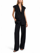 Nine:Inthe:Morning Women's Chino Petra Trousers Black, view 2