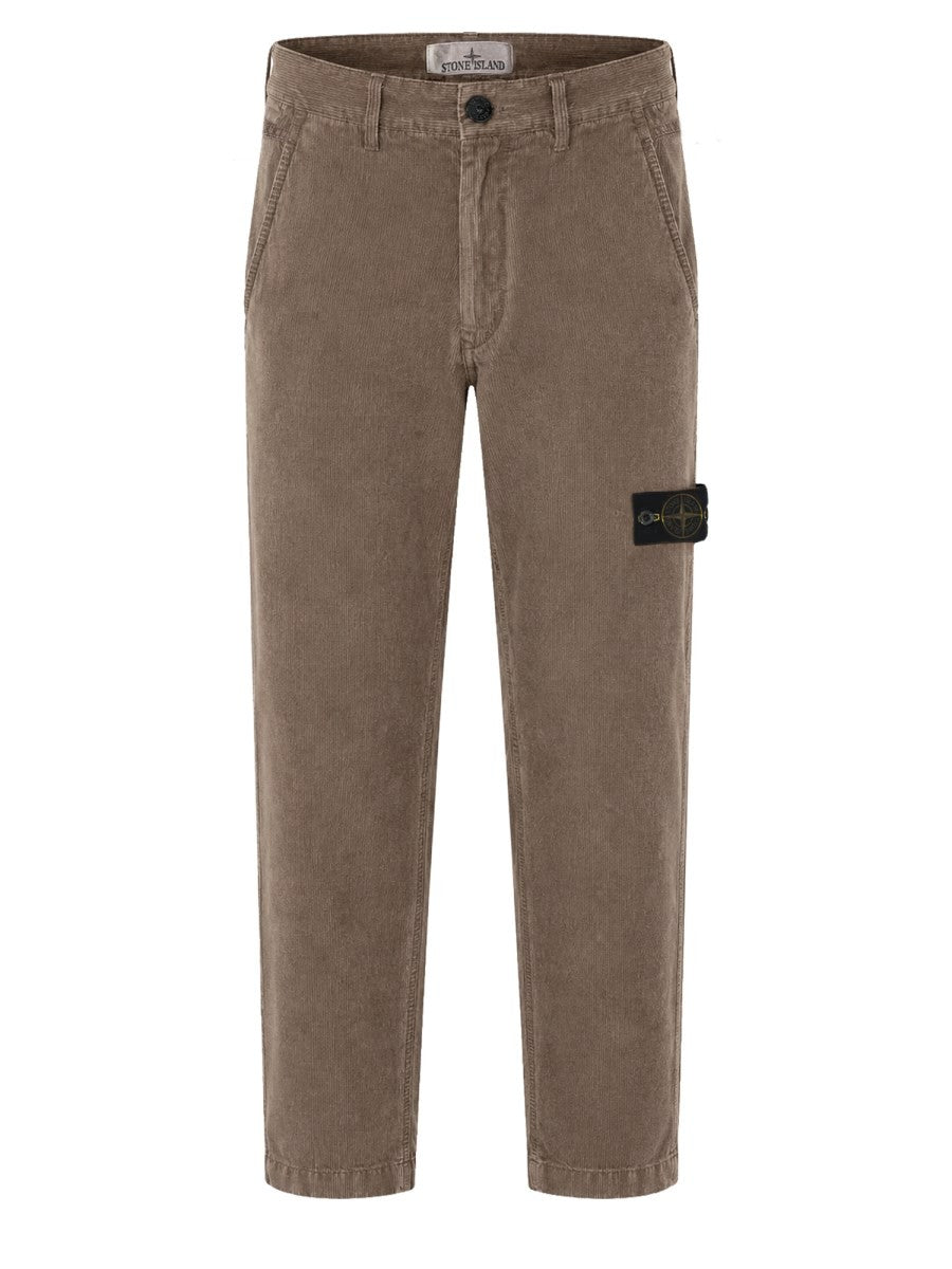 Stone Island Men's Chino Terra Effect Trousers Brown
