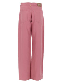 S MAX MARA Women's Pantalone Cinque Tasche in Cotone Lino Blue