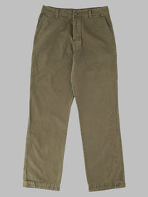 Off-White Men's Pantalone Con Ricamato Green