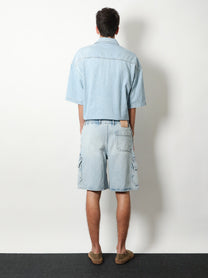 Loewe Men's Short Trousers with Pockets Blue, view 3
