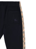 Burberry Men's Cotton Jogging Trousers with Finiture Check Blue, view 3