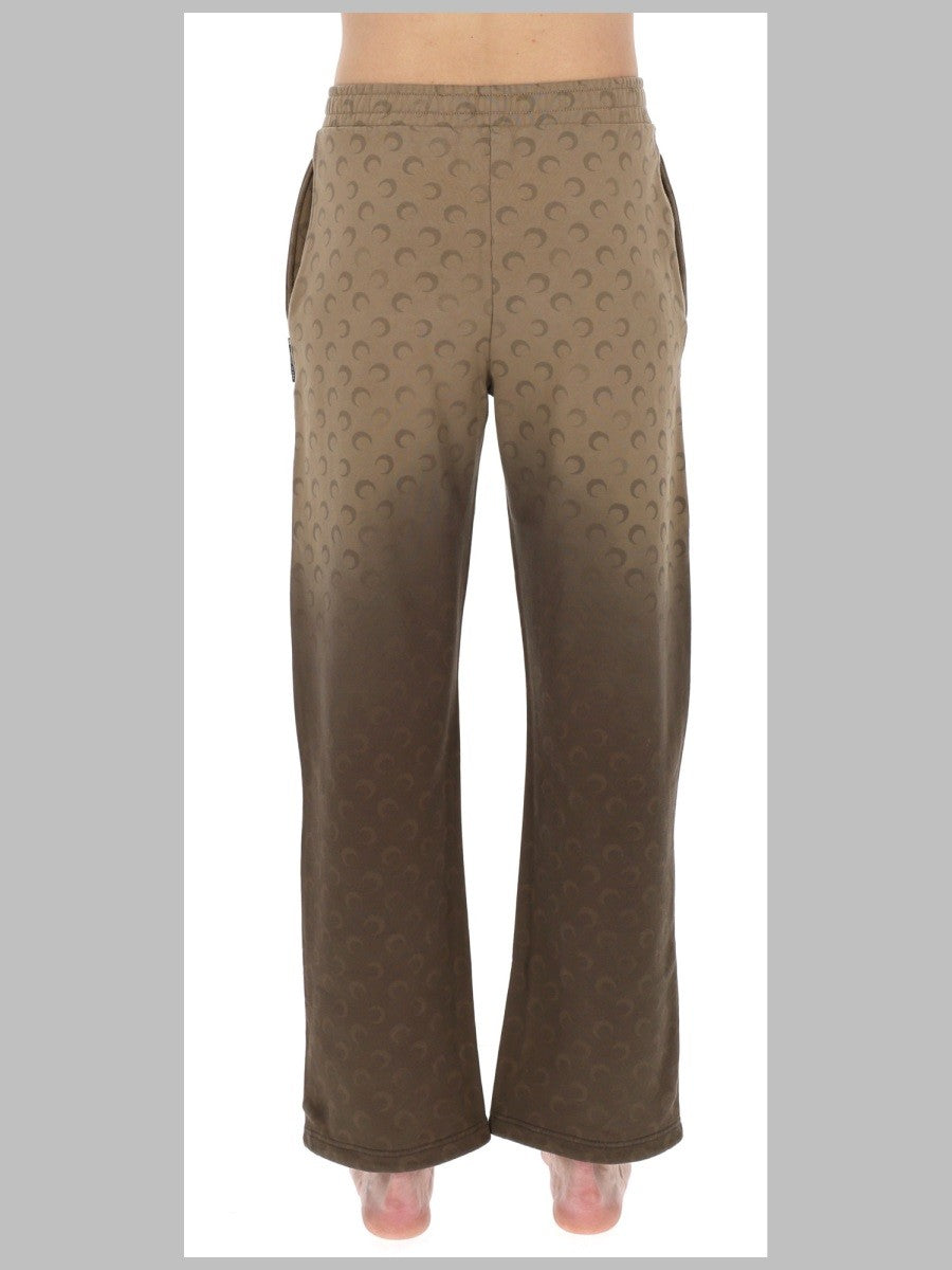 Marine Serre Men's Pantalone DA Jogging Moon Brown