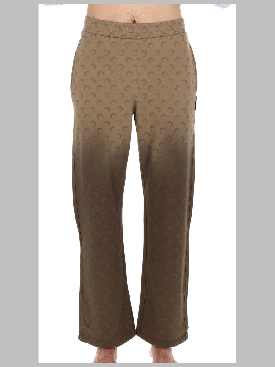 Marine Serre Men's Pantalone DA Jogging Moon Brown