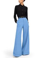 Celine Women's Wool Dock Trousers Blue, view 2