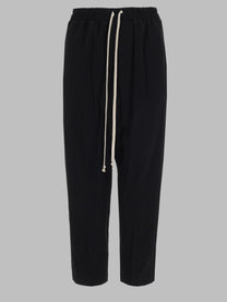 Rick Owens Women's Pantalone Drawstring Astaires Cropped Black