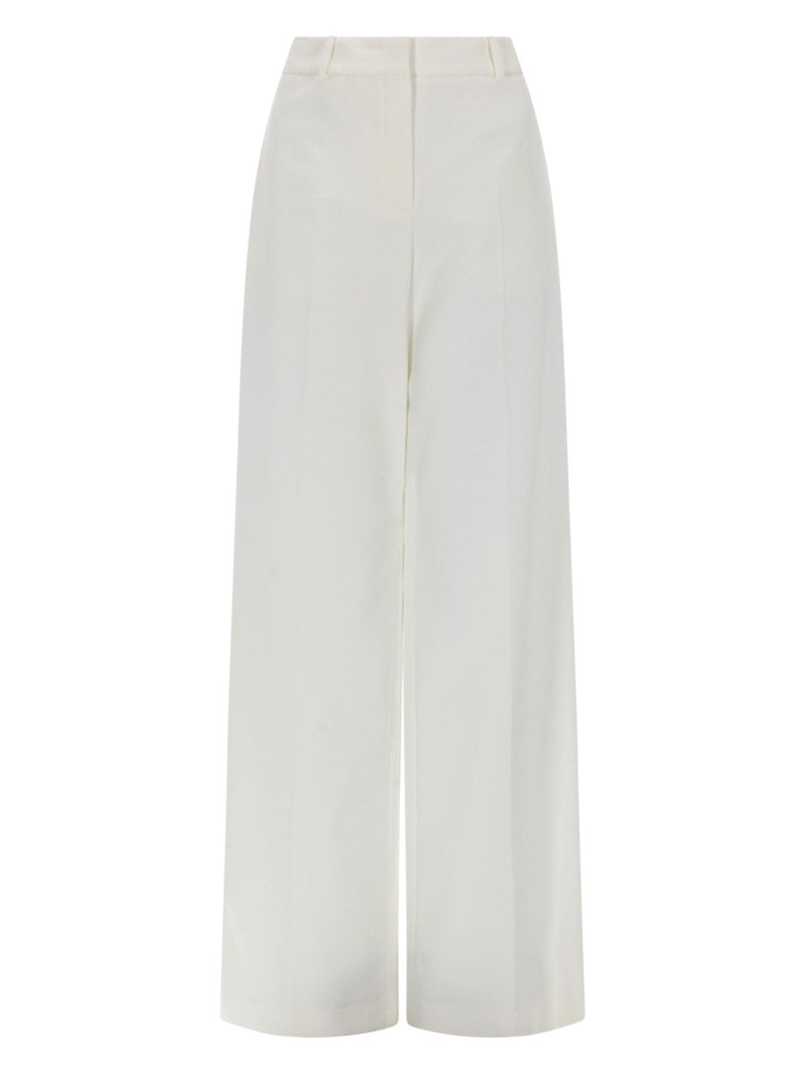 Fendi Women's Pantalone Dritto Con Coulisse White