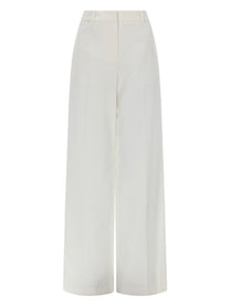 Fendi Women's Pantalone Dritto Con Coulisse White