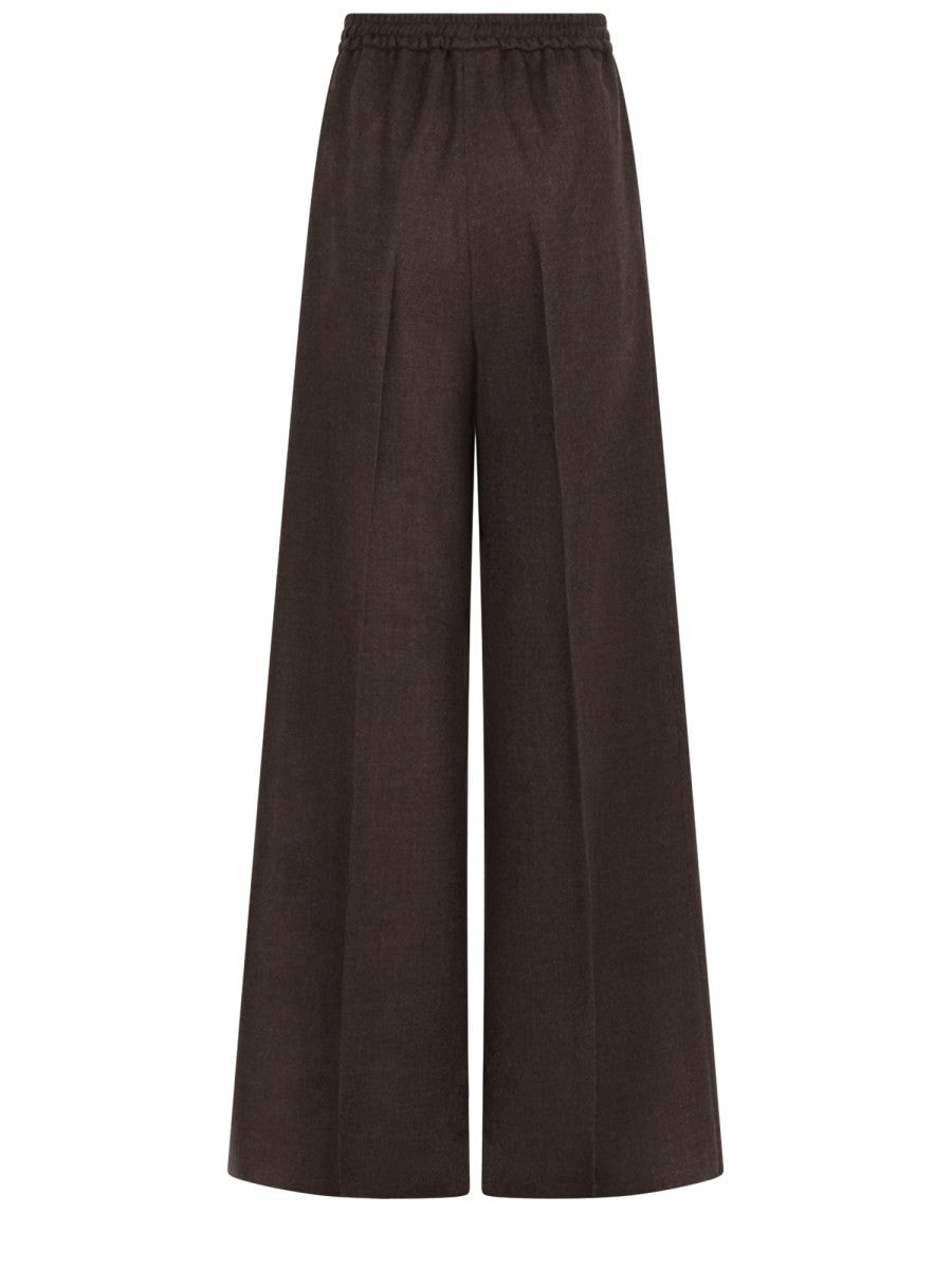Max Mara Women's Batavia Wool Trousers Brown