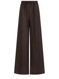 Max Mara Women's Batavia Wool Trousers Brown