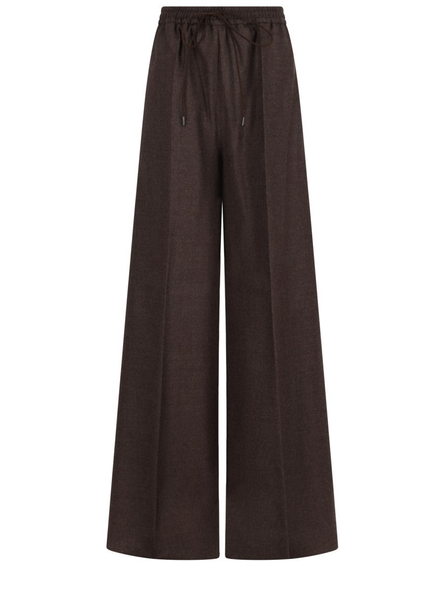 Max Mara Women's Batavia Wool Trousers Brown