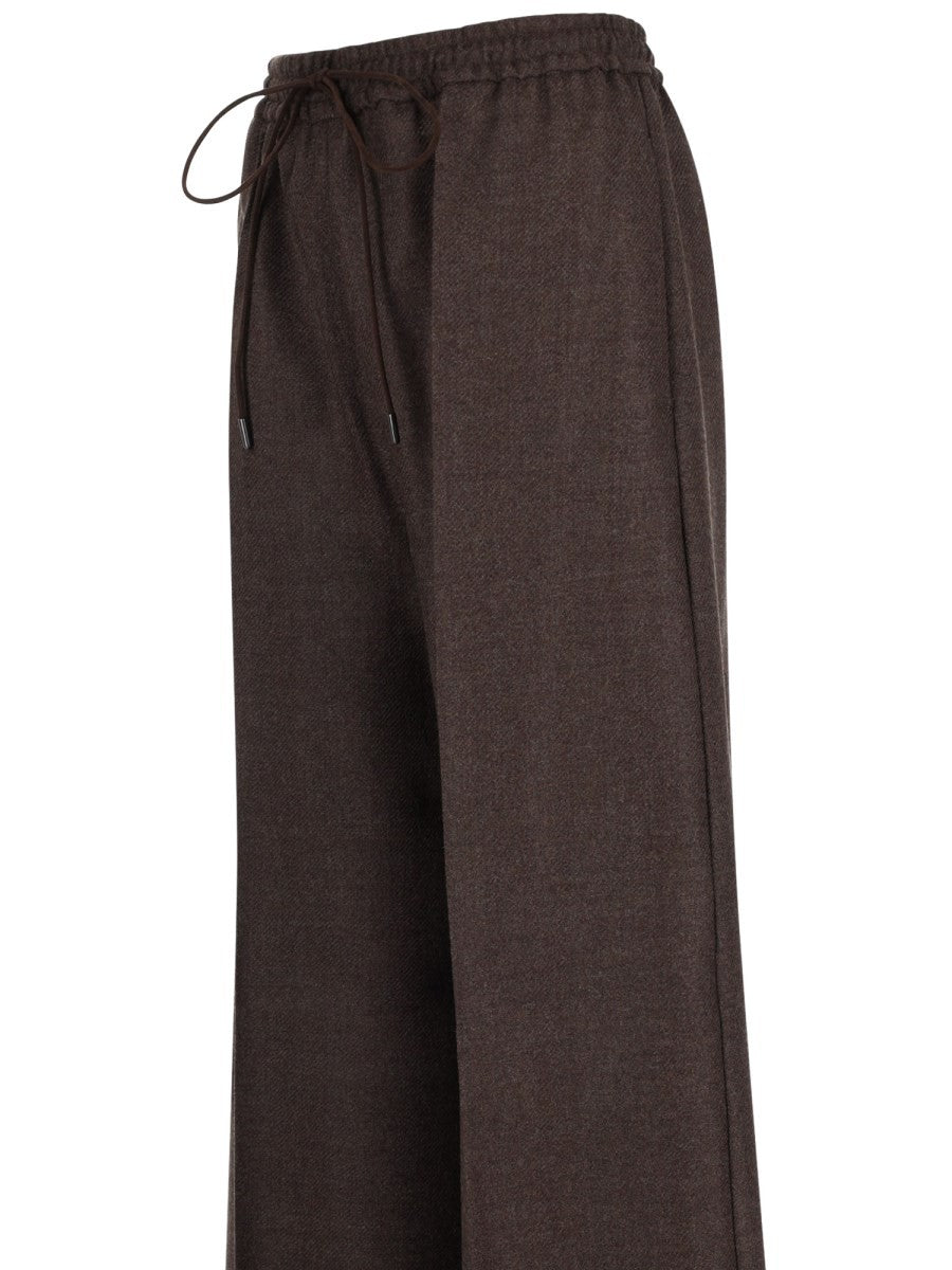Max Mara Women's Batavia Wool Trousers Brown