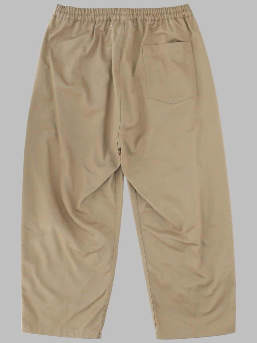 Maison Margiela Men's Pantalone in Cotone Cavallo Basso Beige
