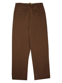 White Sand Men's Pantalone in Cotone Con Cintura Brown