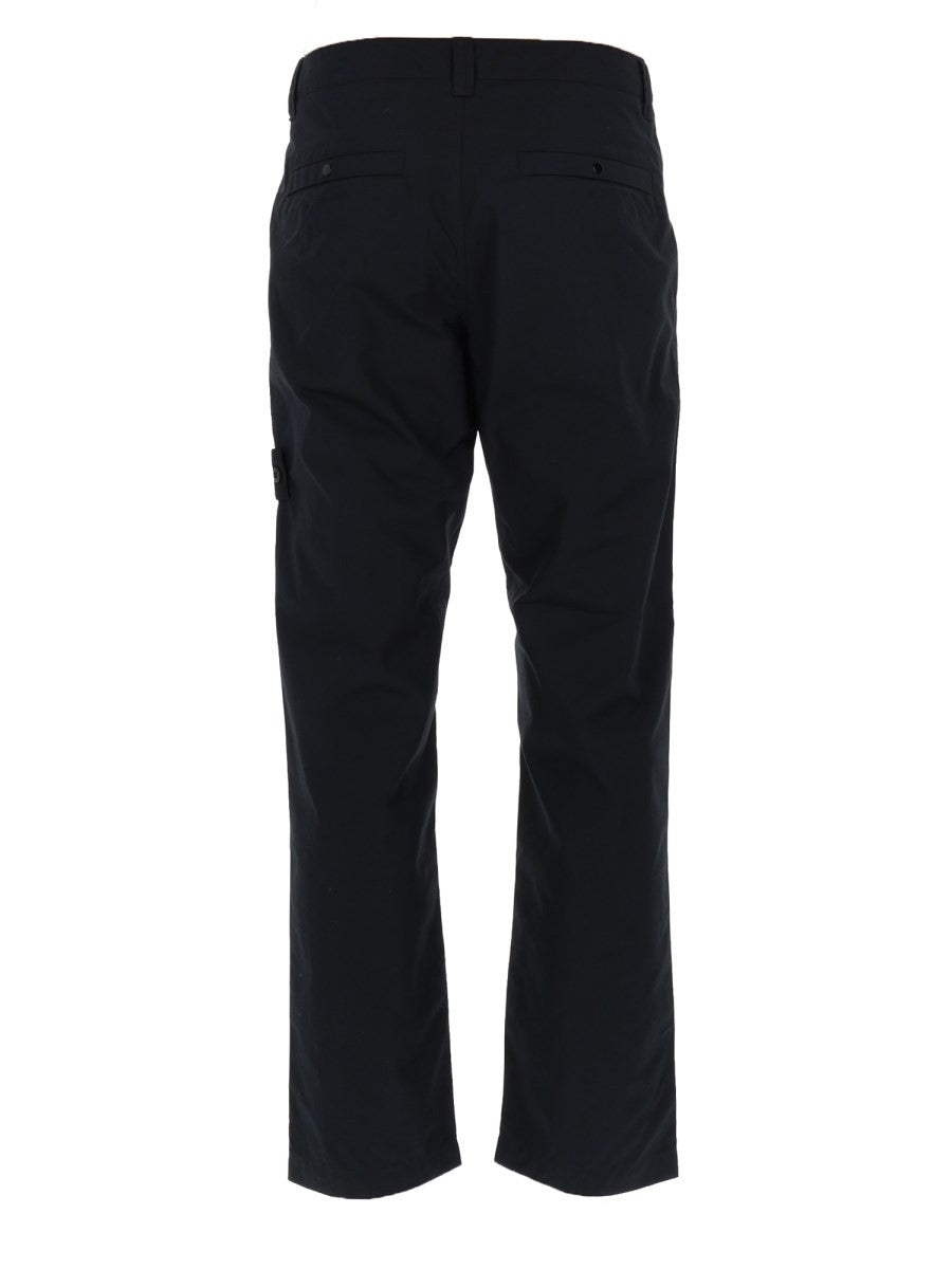 Stone Island Men's Pantalone in Cotone Black