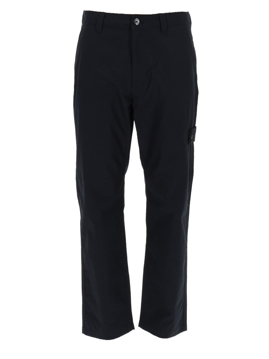 Stone Island Men's Pantalone in Cotone Black