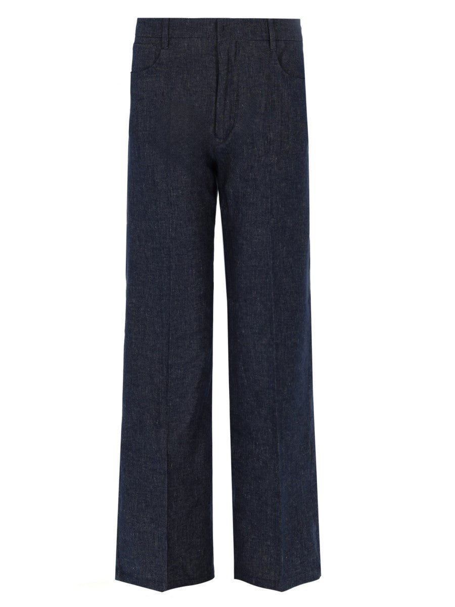 S MAX MARA Women's Pantalone in Denim Abete Blue