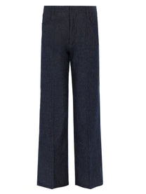 S MAX MARA Women's Pantalone in Denim Abete Blue