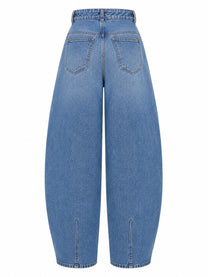 JACQUEMUS Women's Pantalone in Denim DE Nimes Ovalo Blue