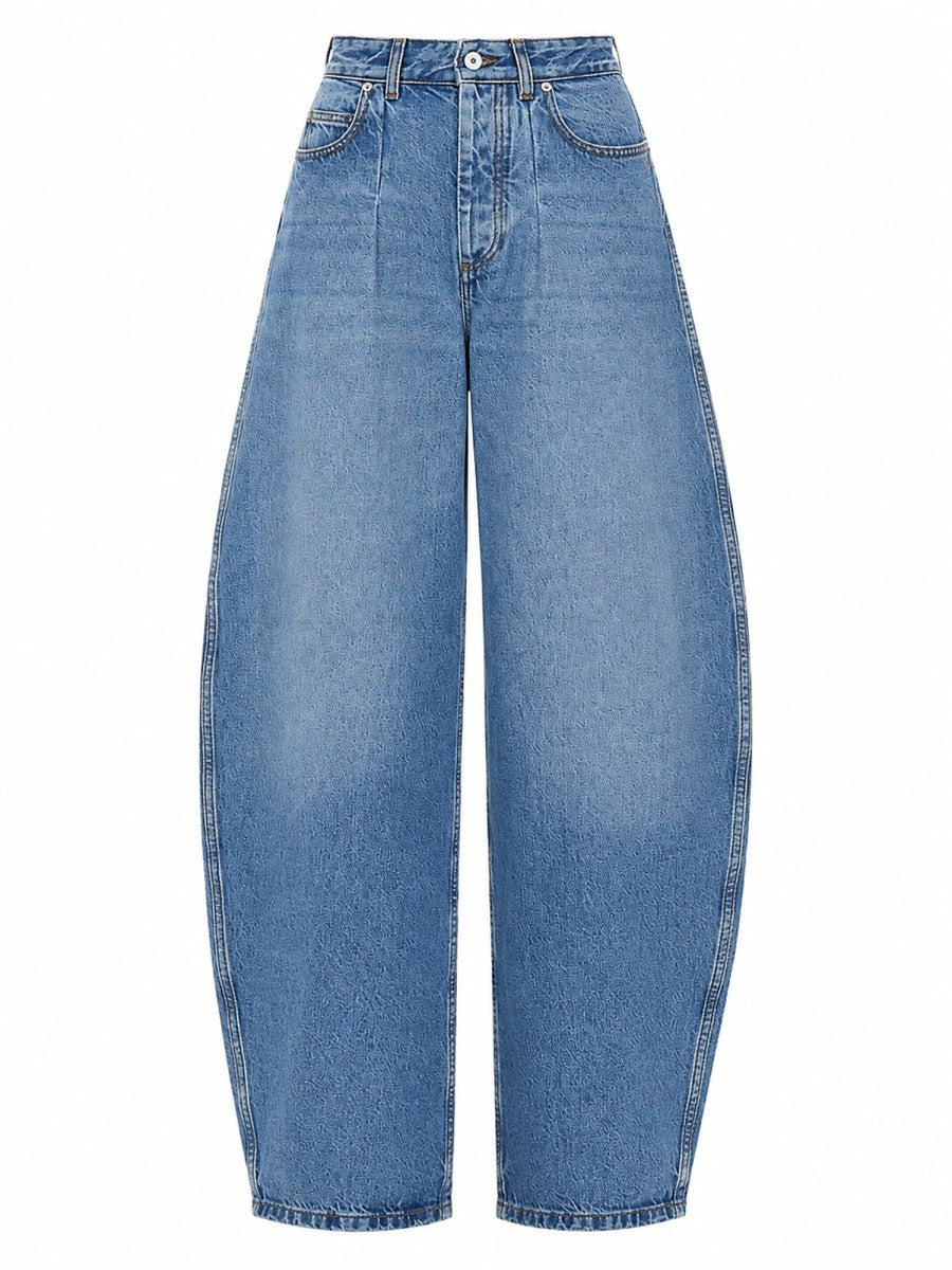 JACQUEMUS Women's Pantalone in Denim DE Nimes Ovalo Blue