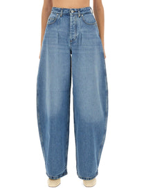 JACQUEMUS Women's Pantalone in Denim DE Nimes Ovalo Blue