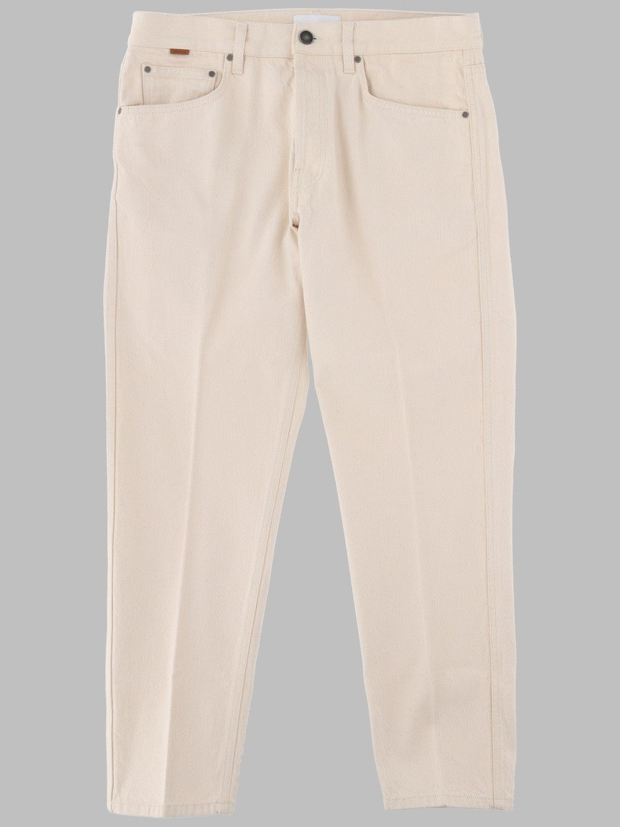 Lardini Men's Pantalone in Denim DI Cotone Beige