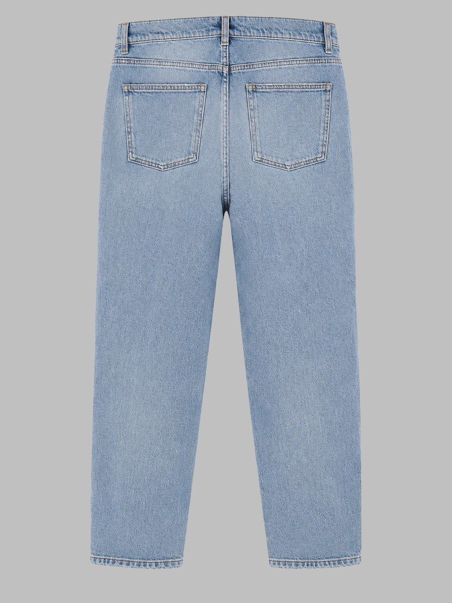 Lardini Men's Pantalone in Denim DI Cotone Blue