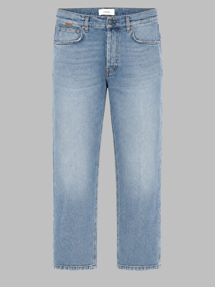 Lardini Men's Pantalone in Denim DI Cotone Blue