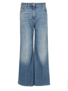 Valentino Women's Denim Trousers Blue