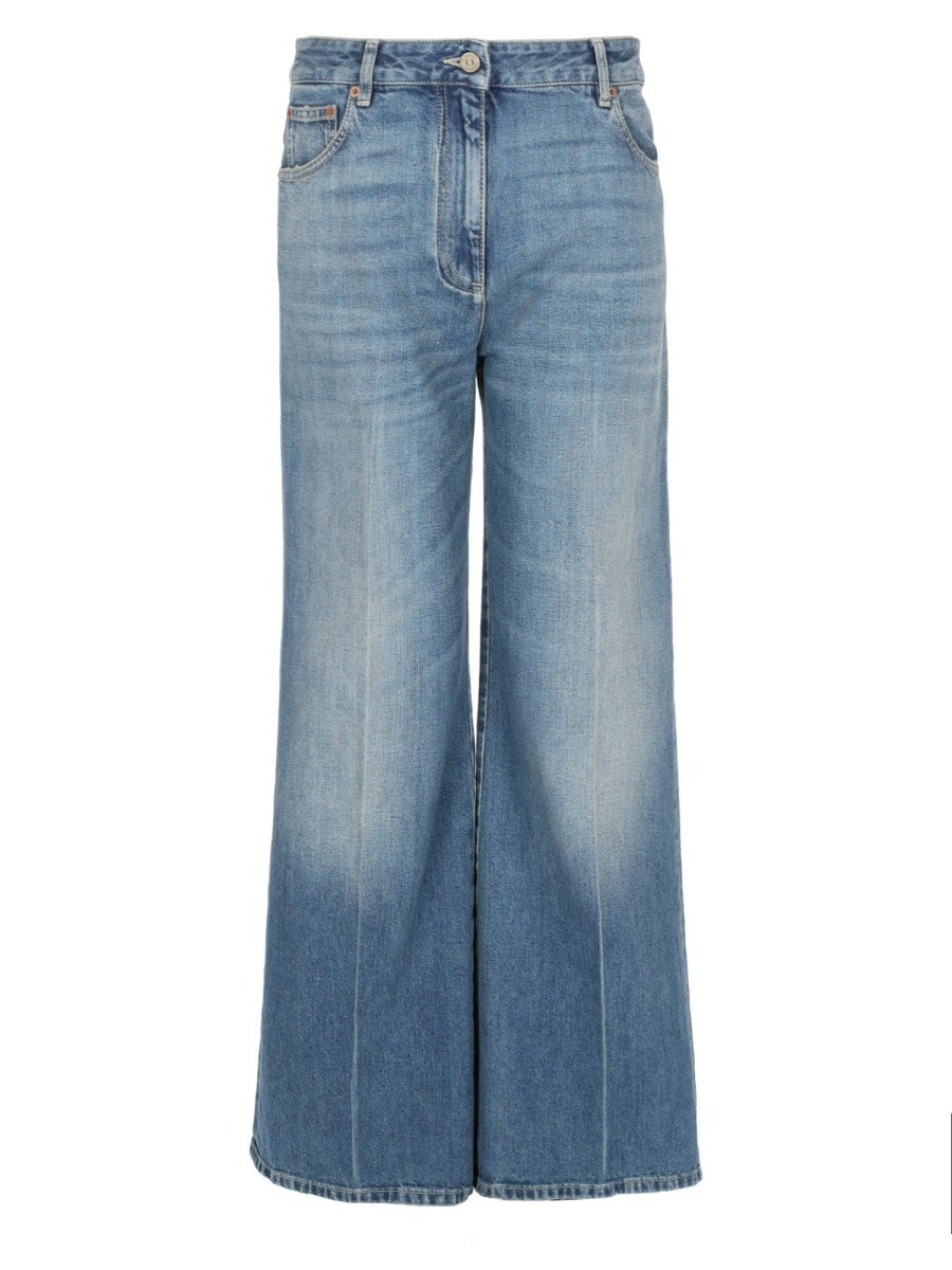 Valentino Women's Pantalone in Denim Blue