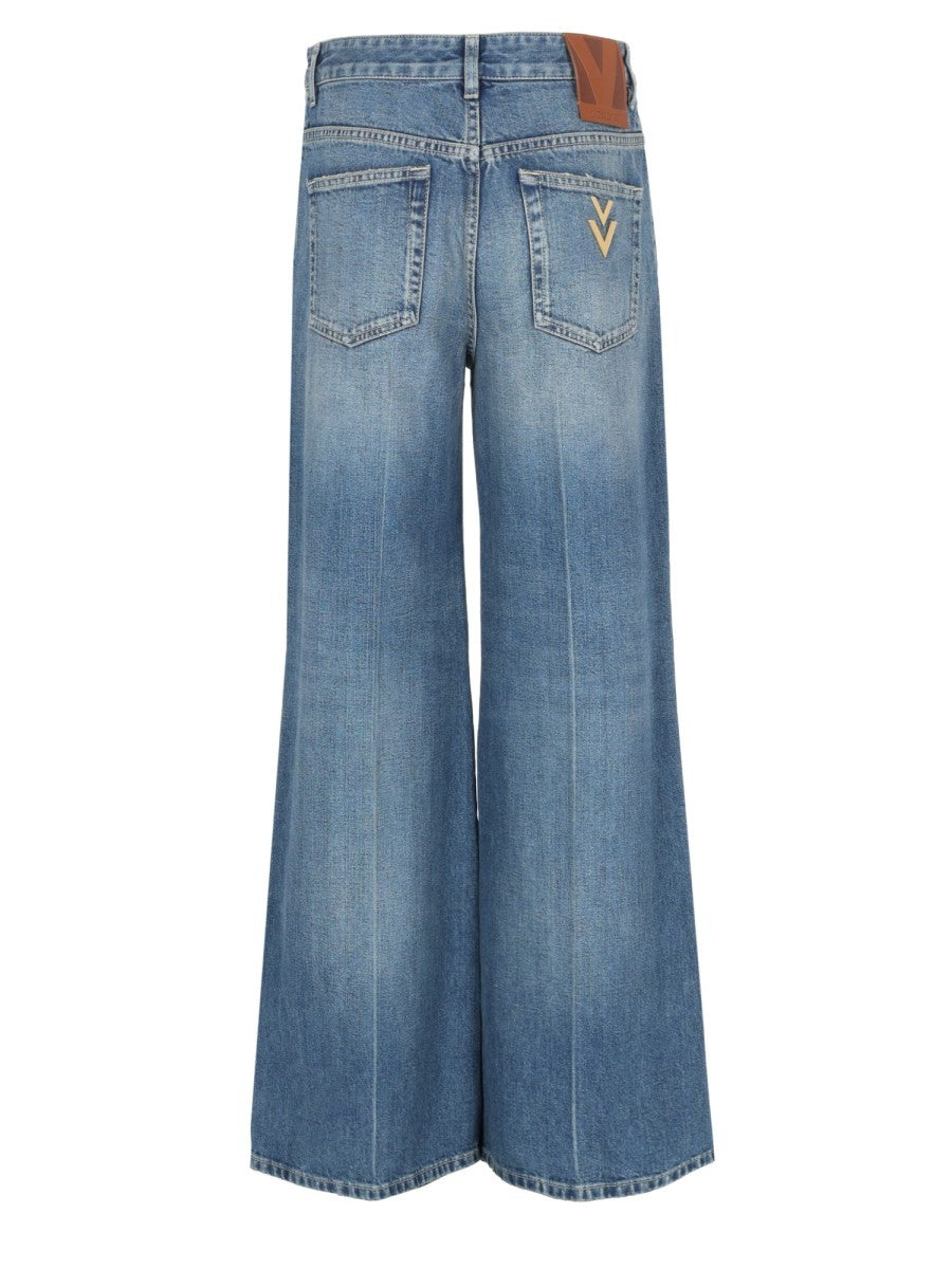 Valentino Women's Pantalone in Denim Blue