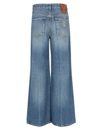 Valentino Women's Pantalone in Denim Blue