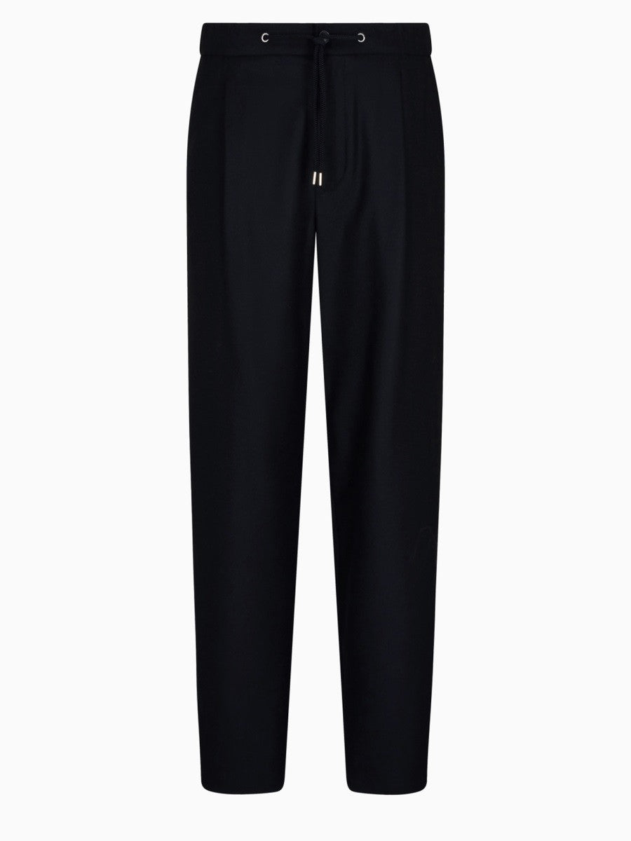 Giorgio Armani Men's Pantalone in Drap DI Cashmere Stretch Blue