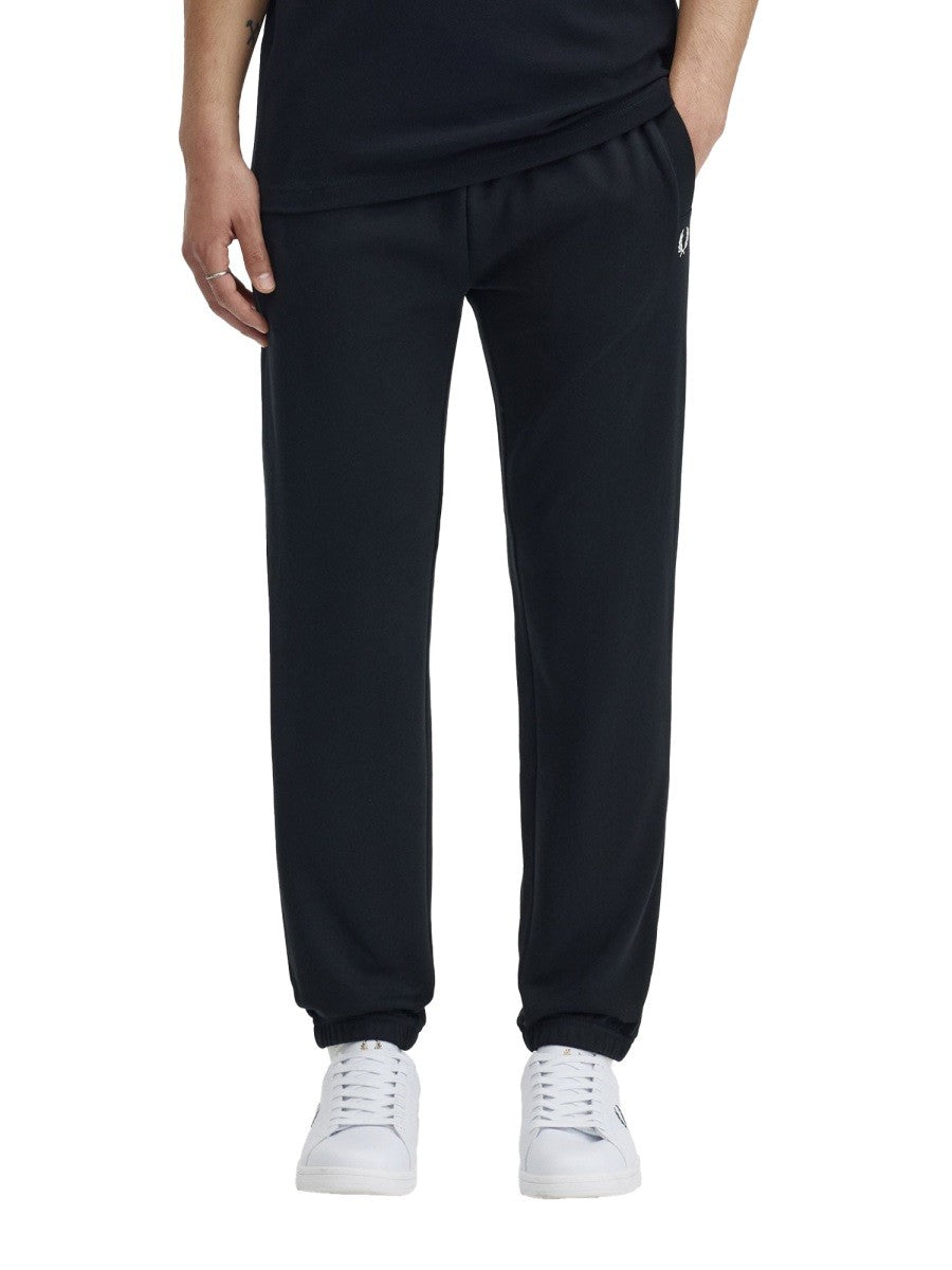 Fred Perry Men's Cotton Sweatshirt Trousers Black