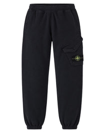 Stone Island Men's Pantalone in Felpa Di Cotone Blue