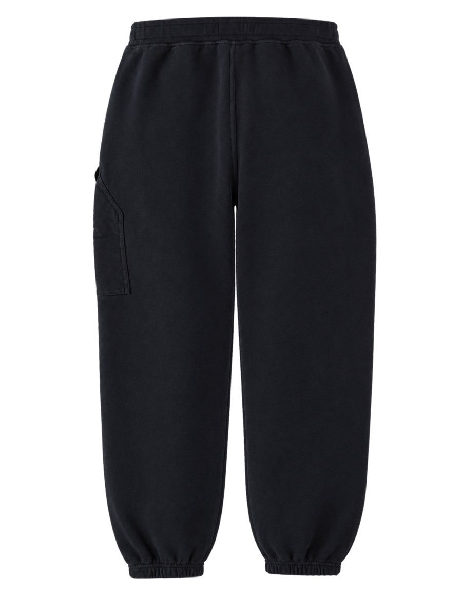 Stone Island Men's Pantalone in Felpa Di Cotone Blue