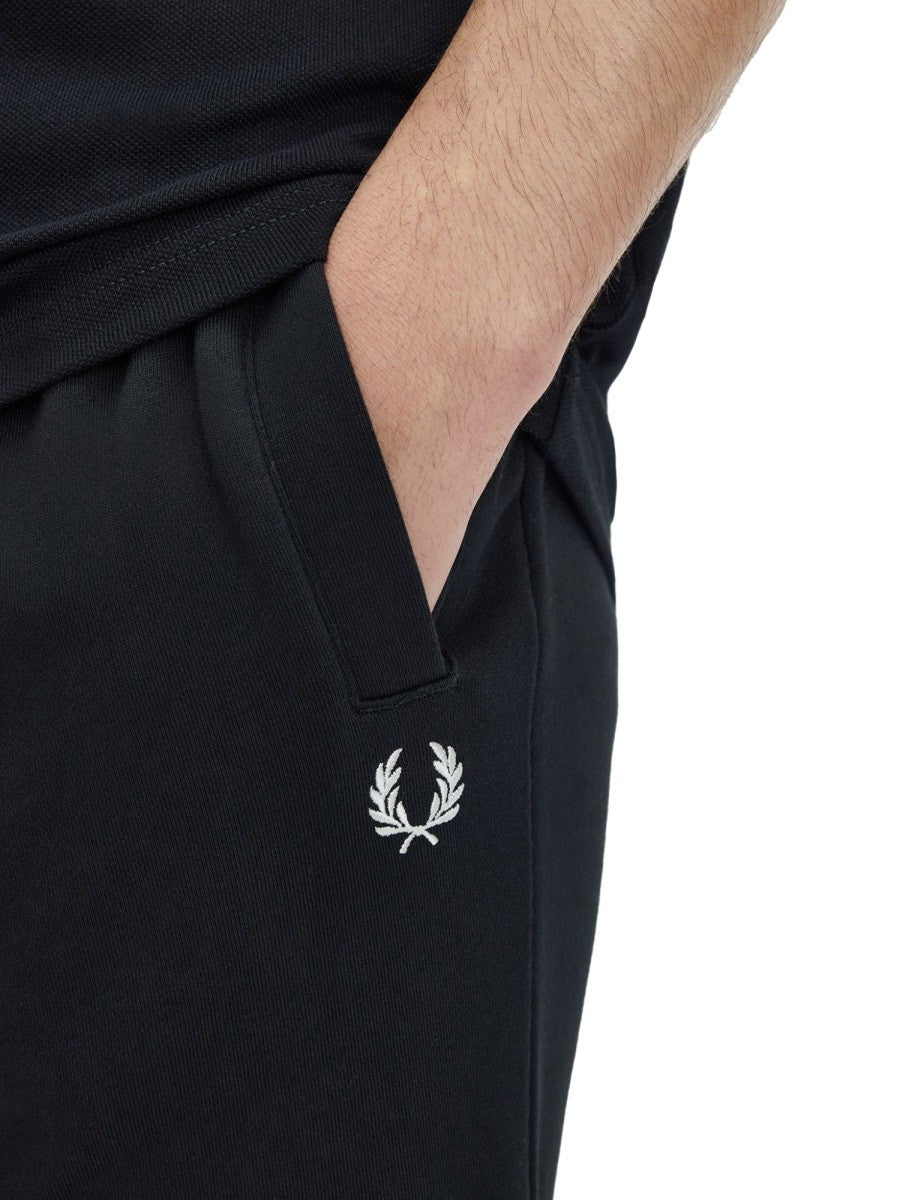 Fred Perry Men's Cotton Sweatshirt Trousers Black