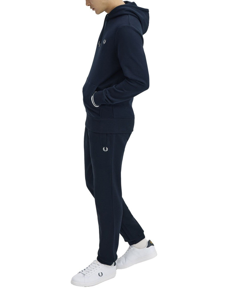 Fred Perry Men's Cotton Sweatshirt Trousers Blue