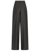 Bottega Veneta Women's Wool Mohair Trousers Multicolor
